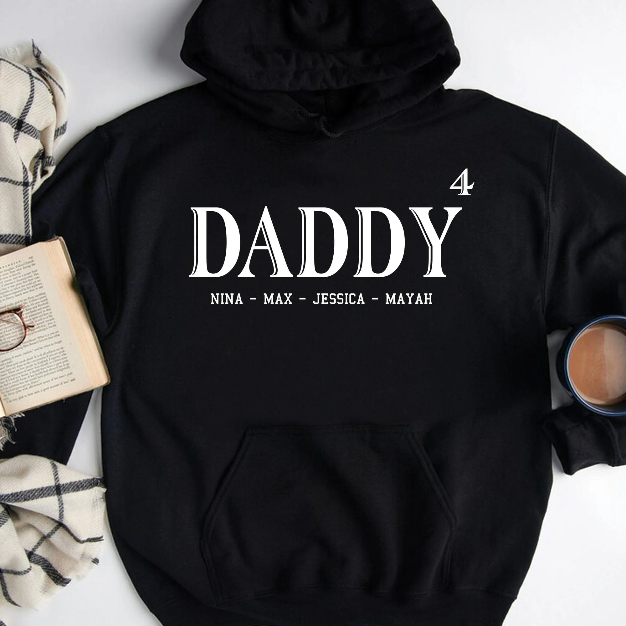 Daddy Custom Kids Names Personalized Custom Father's Day Shirt H319 - Image 3
