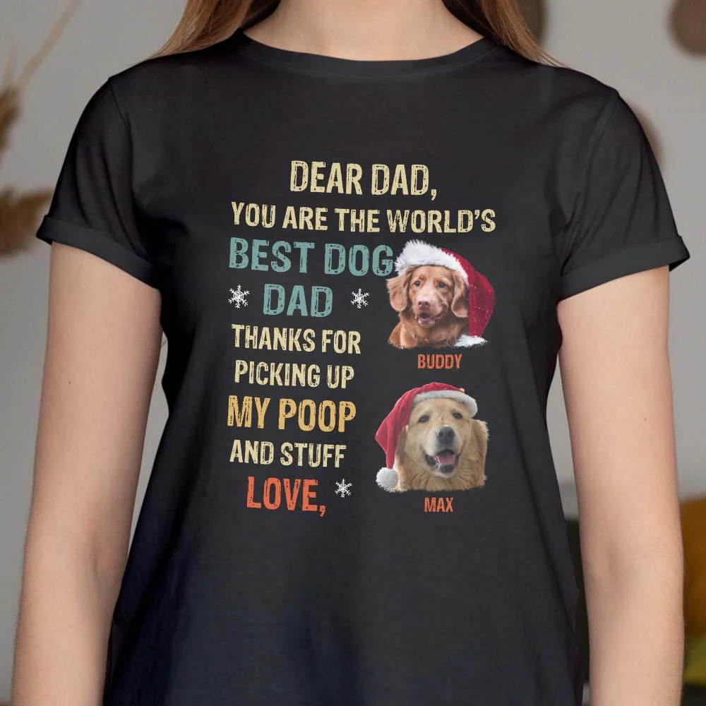 Dear Dad You Are The Worlds Dog Dad Shirt - Image 4