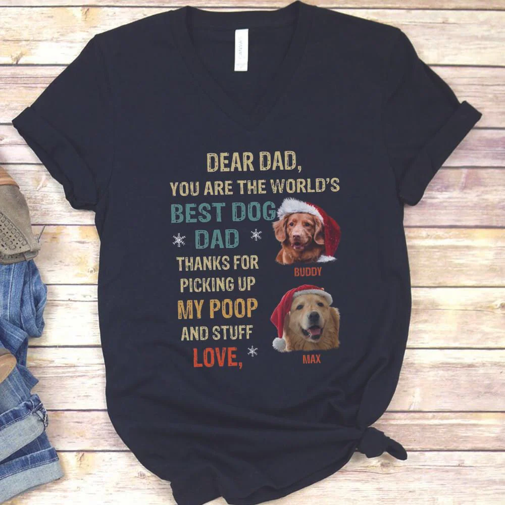Dear Dad You Are The Worlds Dog Dad Shirt - Image 5
