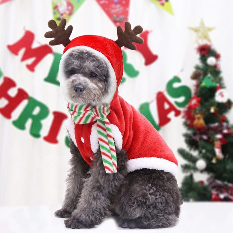Dog Christmas Clothes Winter Warm Pet Clothes - Image 4