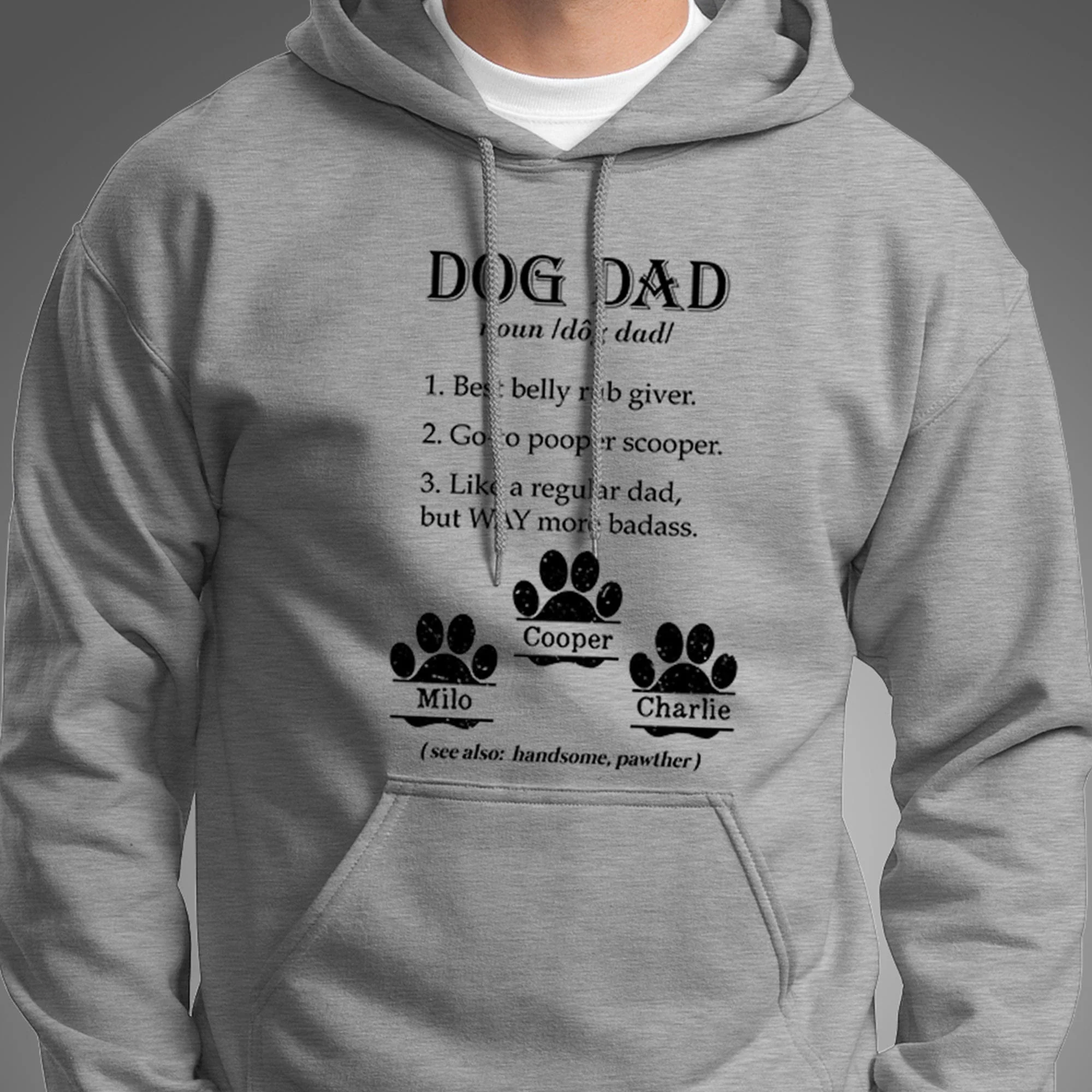 Dog Dad Custom Shirt H228 - Image 3