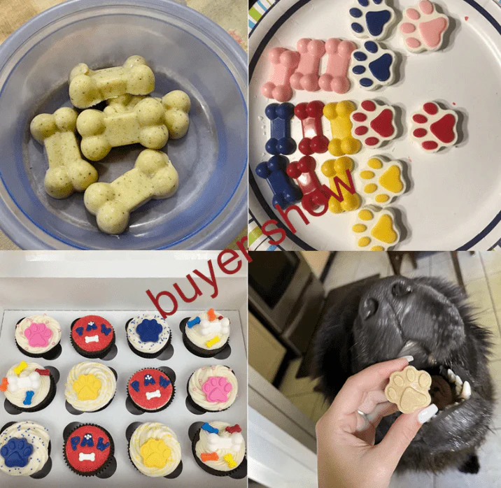 Dog Paw Bone Pet Silicone Mould Baking Accessories - Image 5