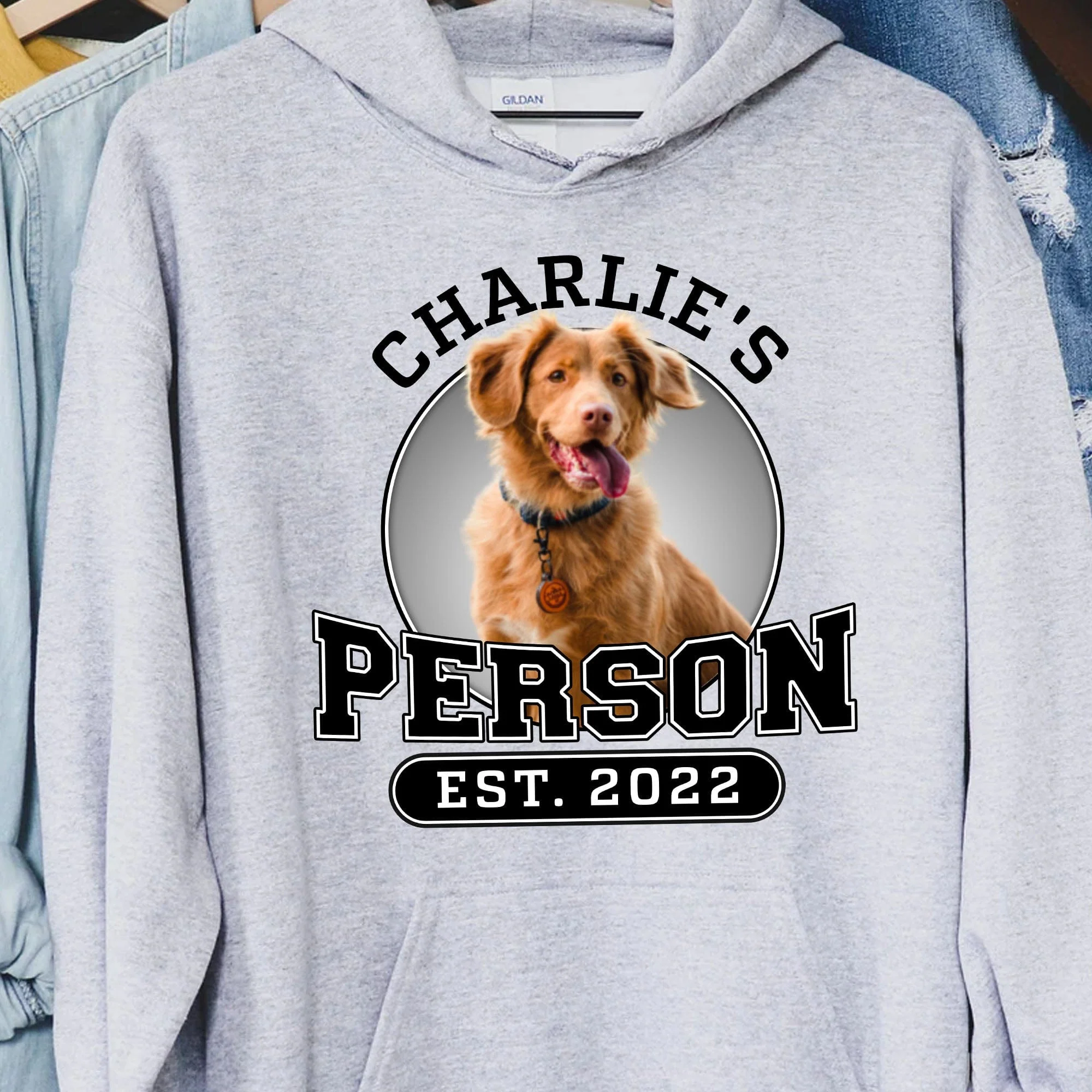 Dog Person Personalized Custom Photo Dog Cat Pet Shirt C547 - Image 5