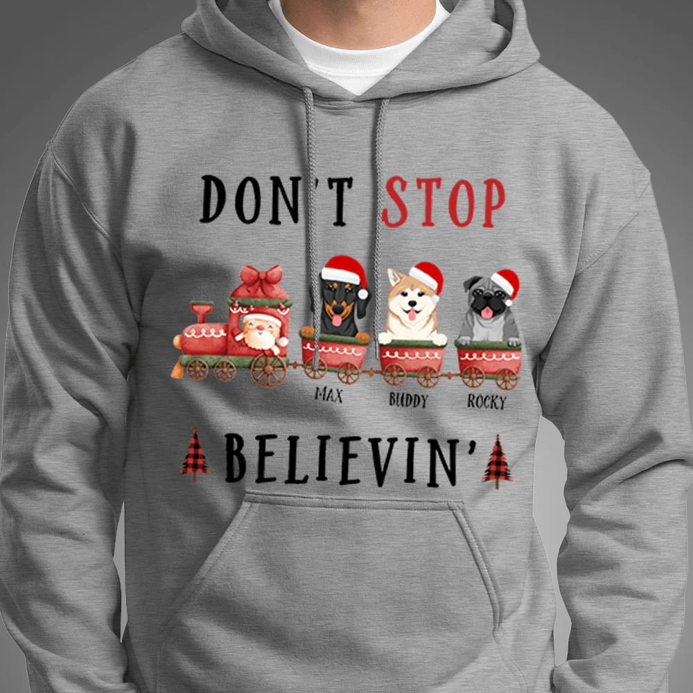 Don't Stop Believin' Dog Shirt - Image 3
