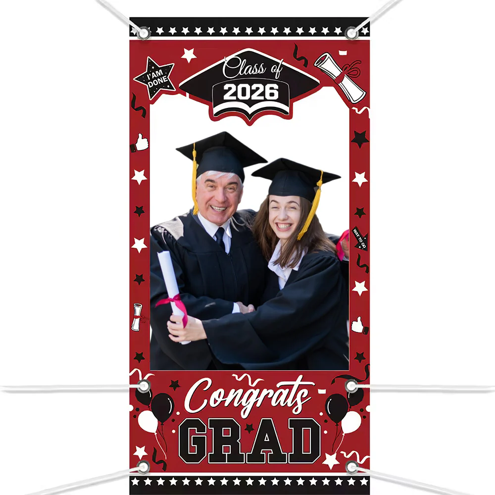 2026 Graduation Photo Booth Prop Frame Banner For Graduate Party TH10 169125 - Image 4
