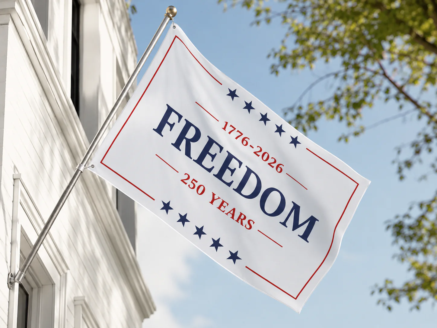 250 Years Freedom, 250 Years Patriotic American 1776 - 2026 Garden Flag TH10 170059 - Image 3