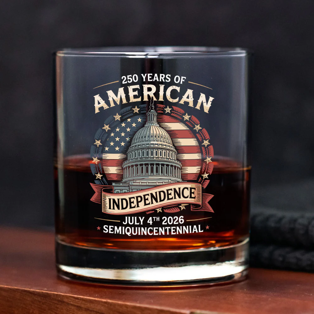 250 Years Of America Whiskey Glass TH10 894657 - Image 3