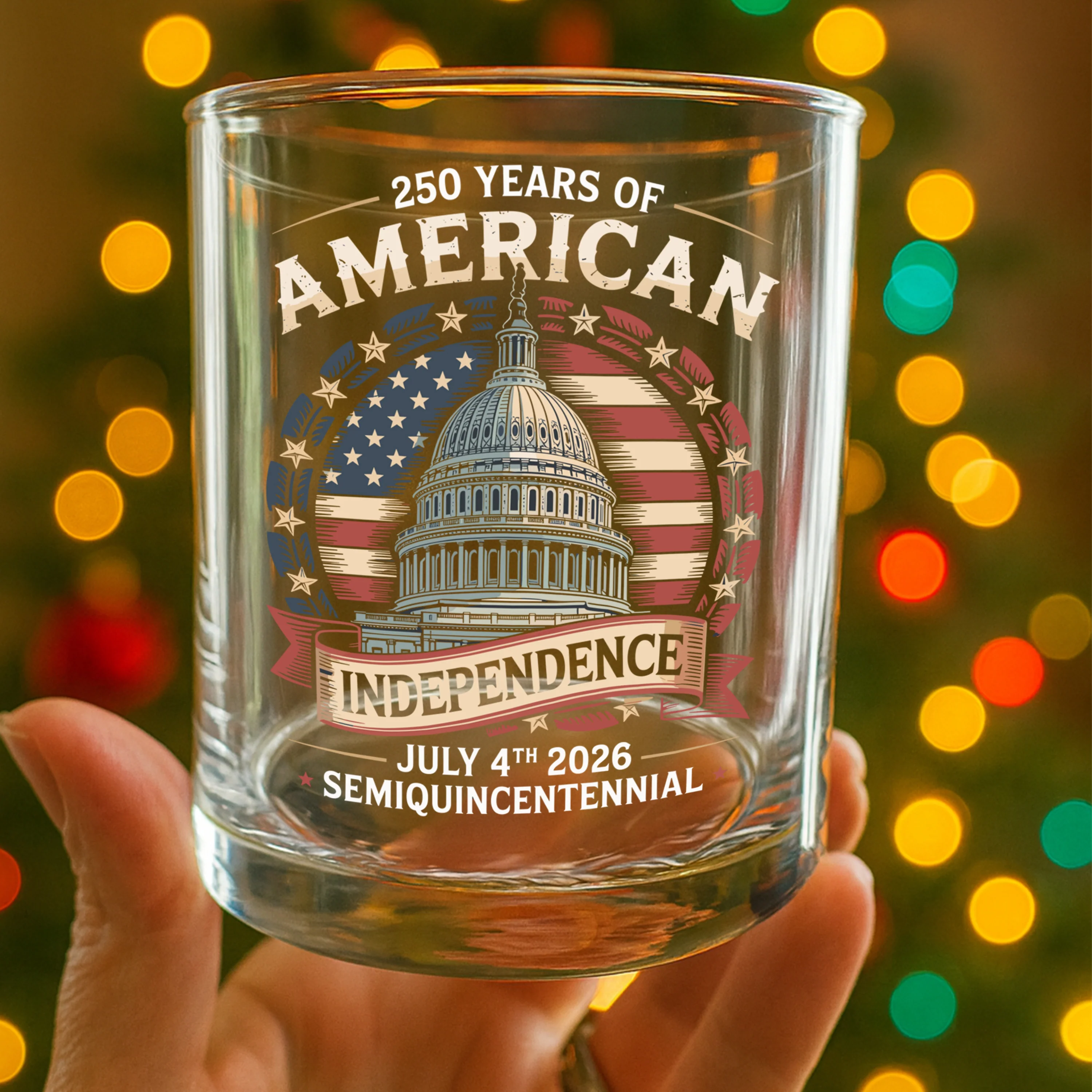250 Years Of America Whiskey Glass TH10 894657 - Image 4