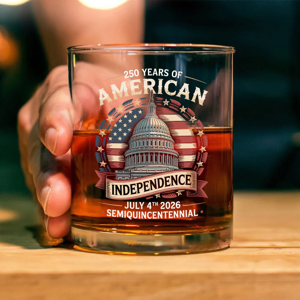 250 Years Of America Whiskey Glass TH10 894657 - Image 5