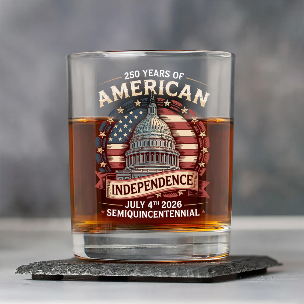 250 Years Of America Whiskey Glass TH10 894657 - Image 6
