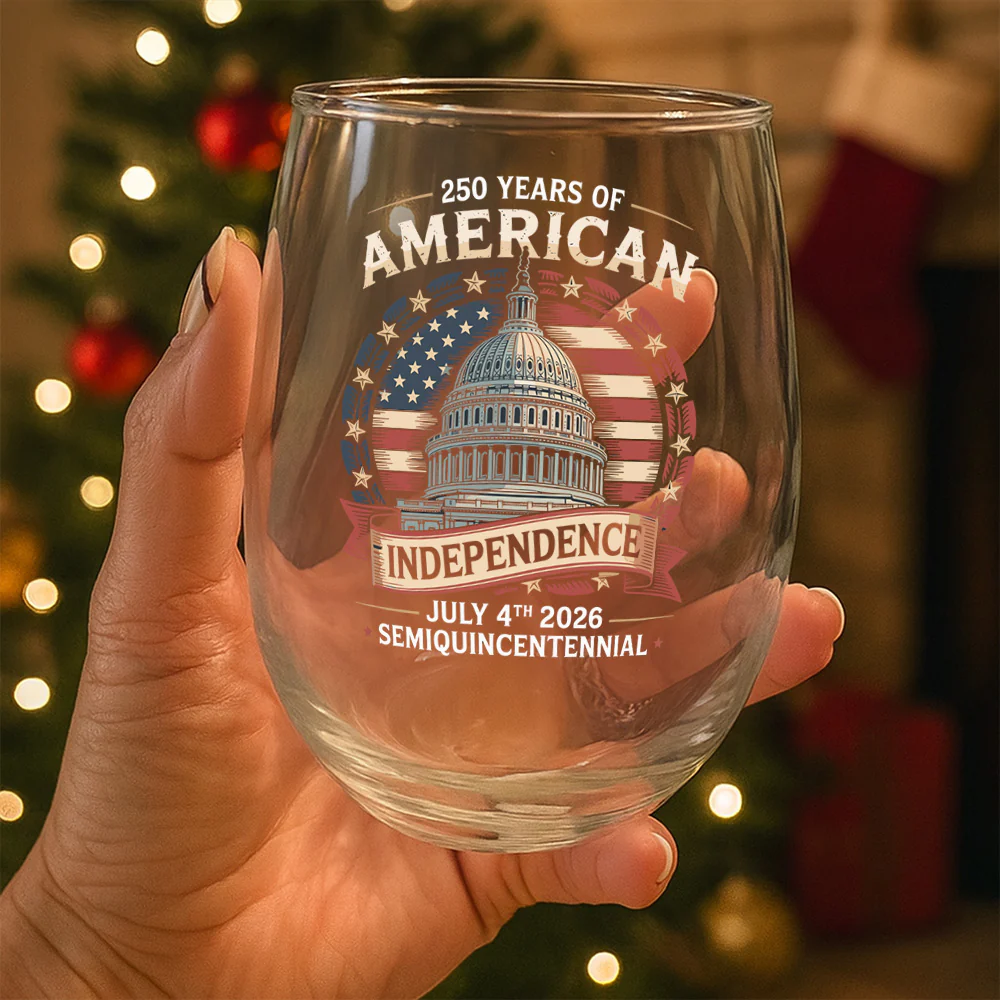 250 Years Of America Wine Glass TH10 894659 - Image 2