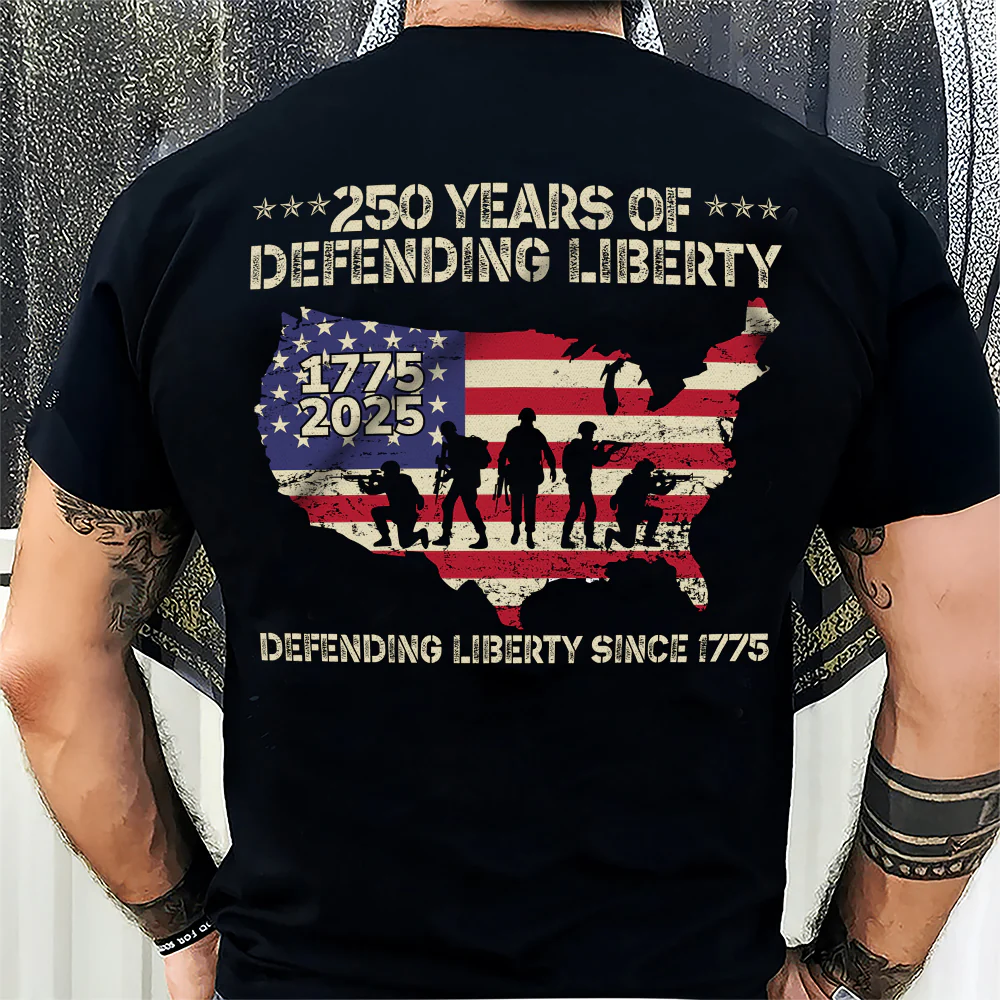 250 Years Of Defending Liberty Back Shirt TH10 894679 - Image 3