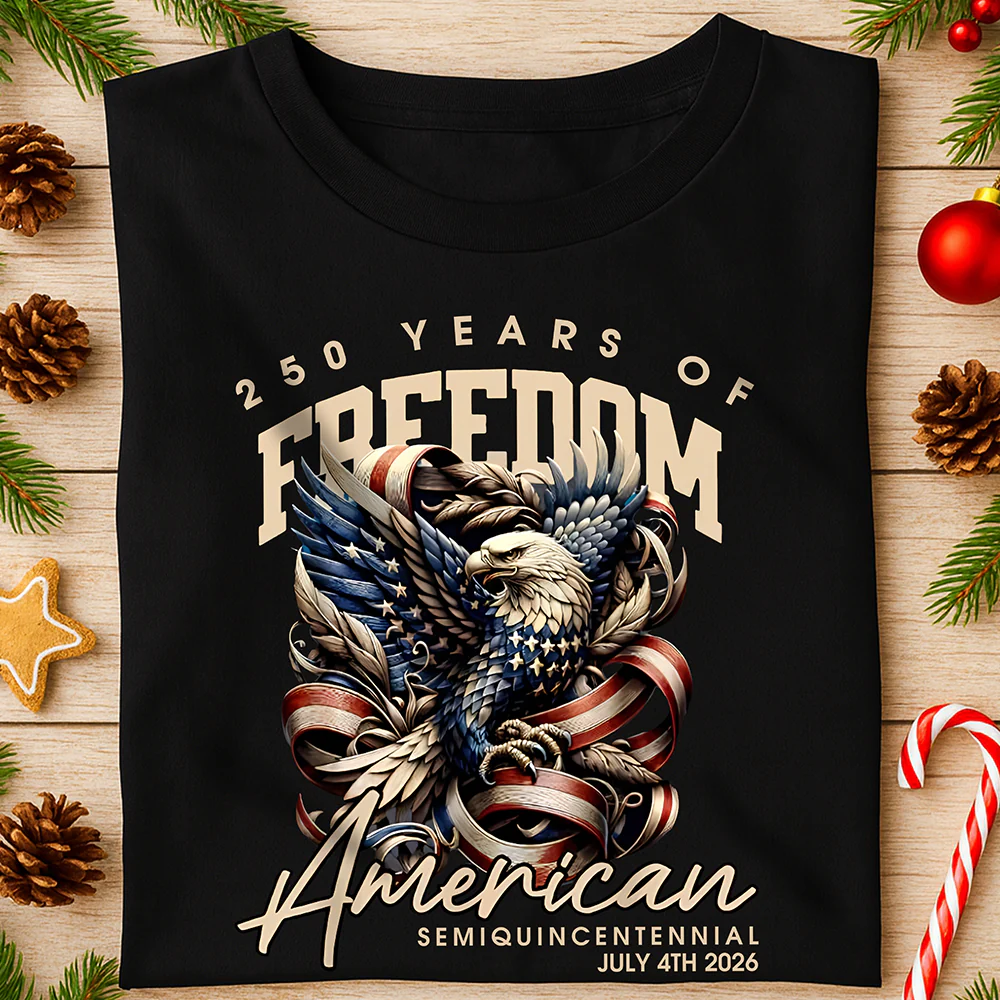 250 Years Of Freedom American Dark Shirt TH10 894535 - Image 3