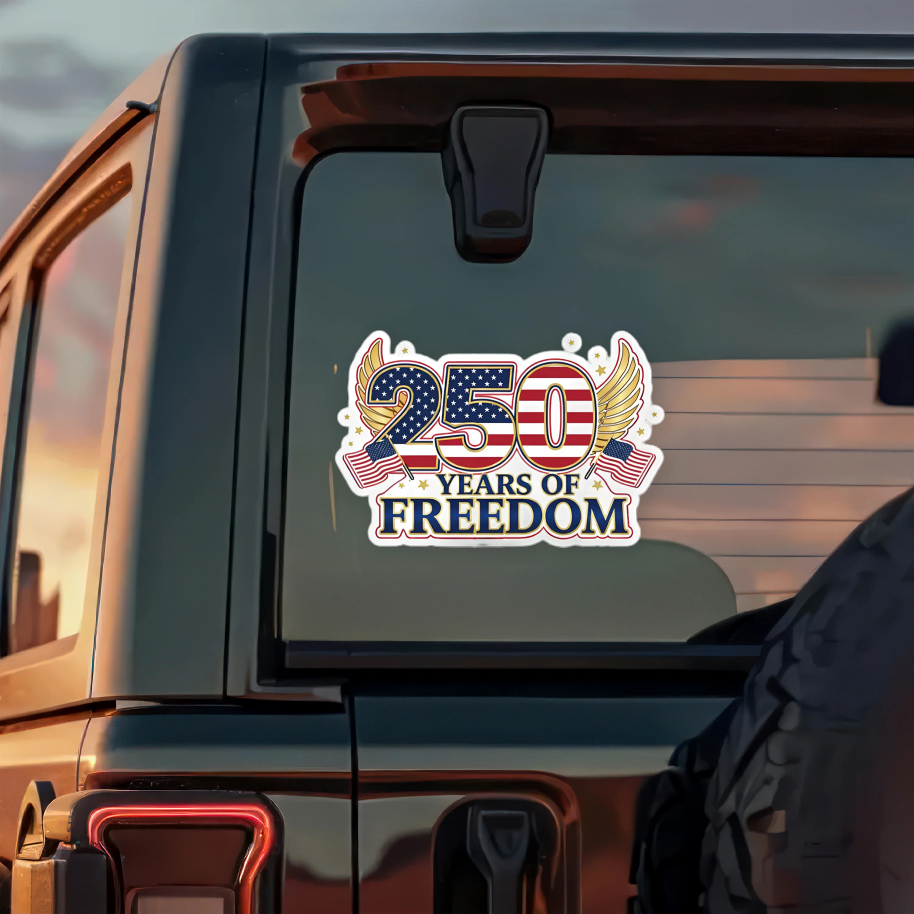 250 Years Of Freedom Car Window Decal Sticker TH10 896751 - Image 5
