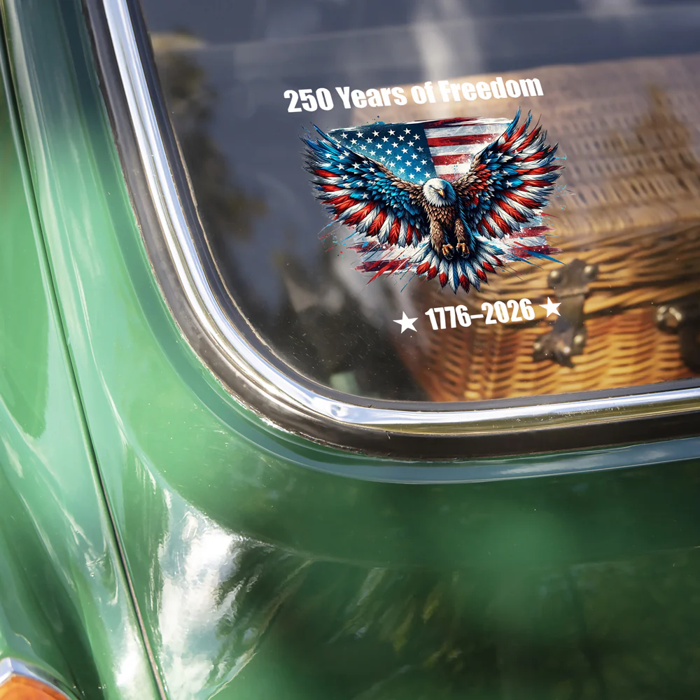 250 Years of Freedom With Eagle Car Window Decal Sticker TH10 898357 - Image 3