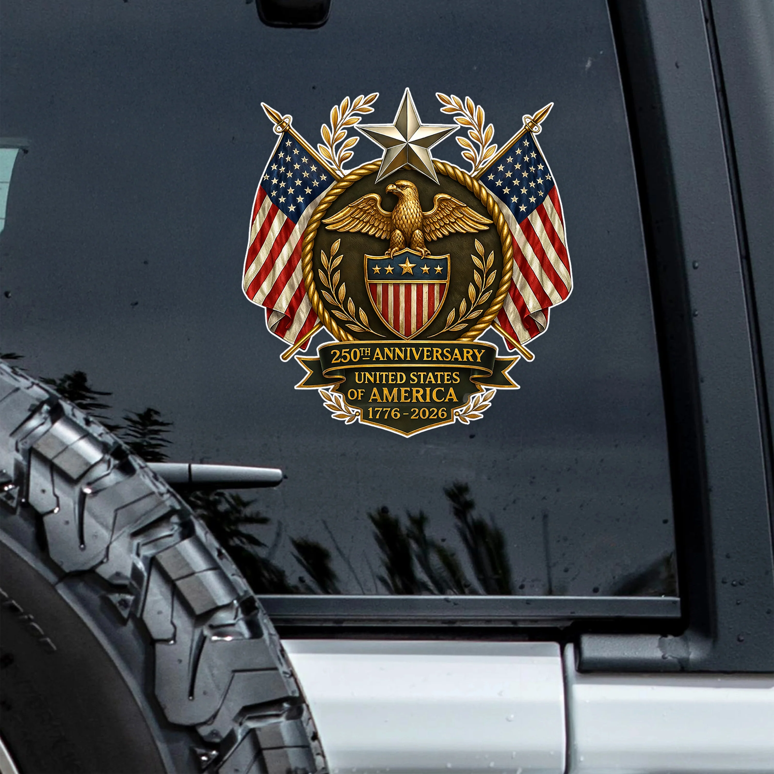 250th Anniversary United States Of America Car Window Decal Sticker TH10 898385