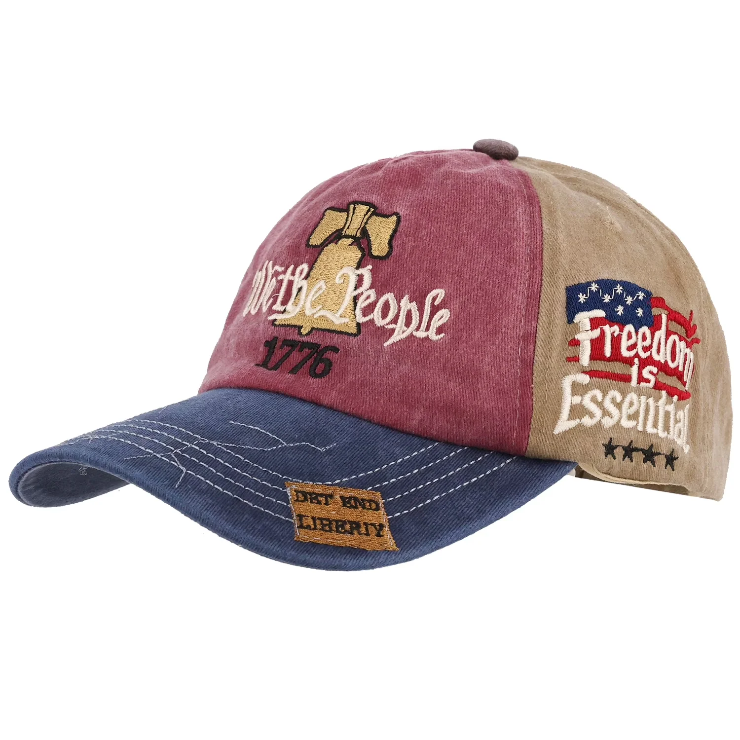 250th Anniversary USA Vintage Blue White Red Embroidered Cap TH10 170055 - Image 6