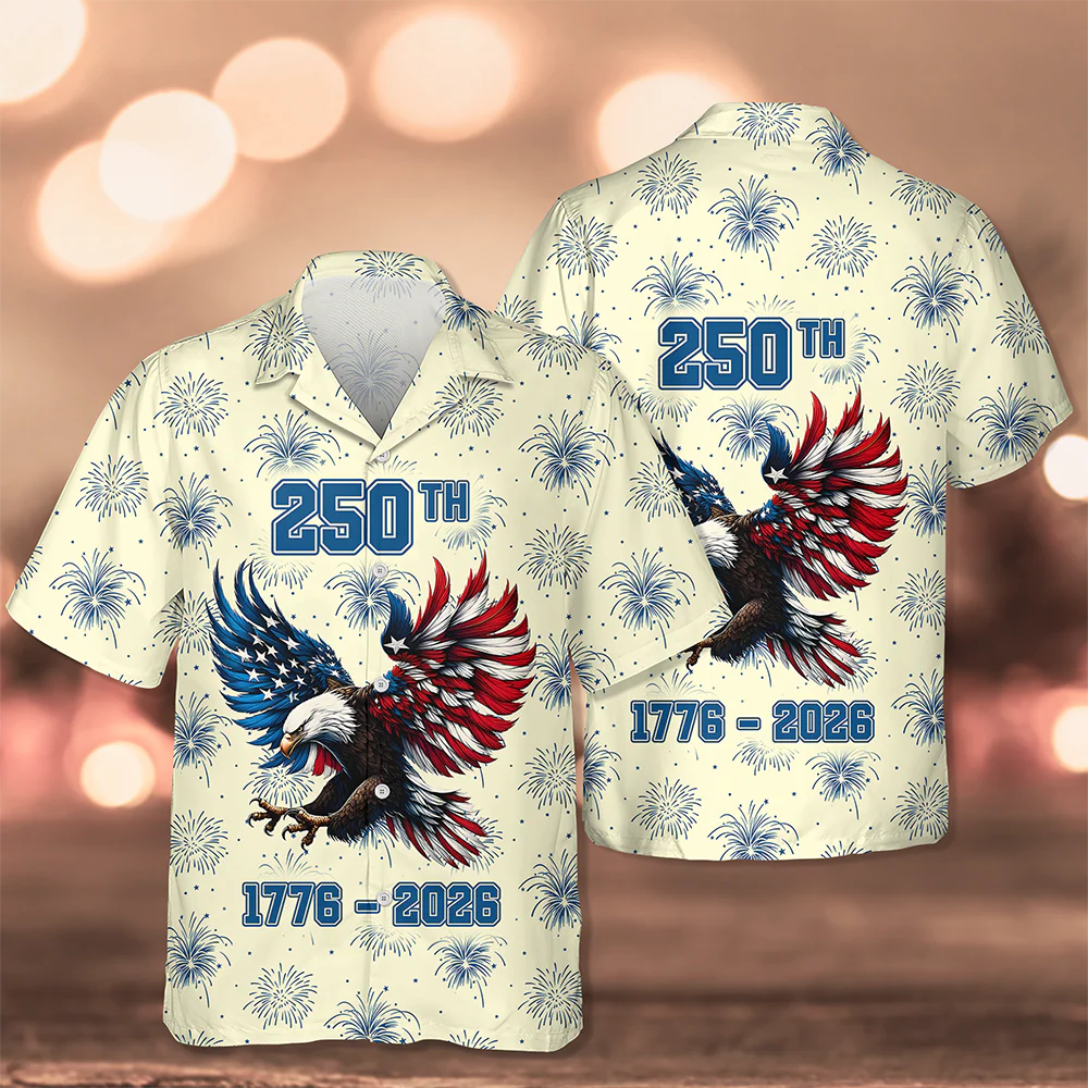 America 1776 - 2026 250 Years Eagle Hawaii Shirt TH10 169637 - Image 7