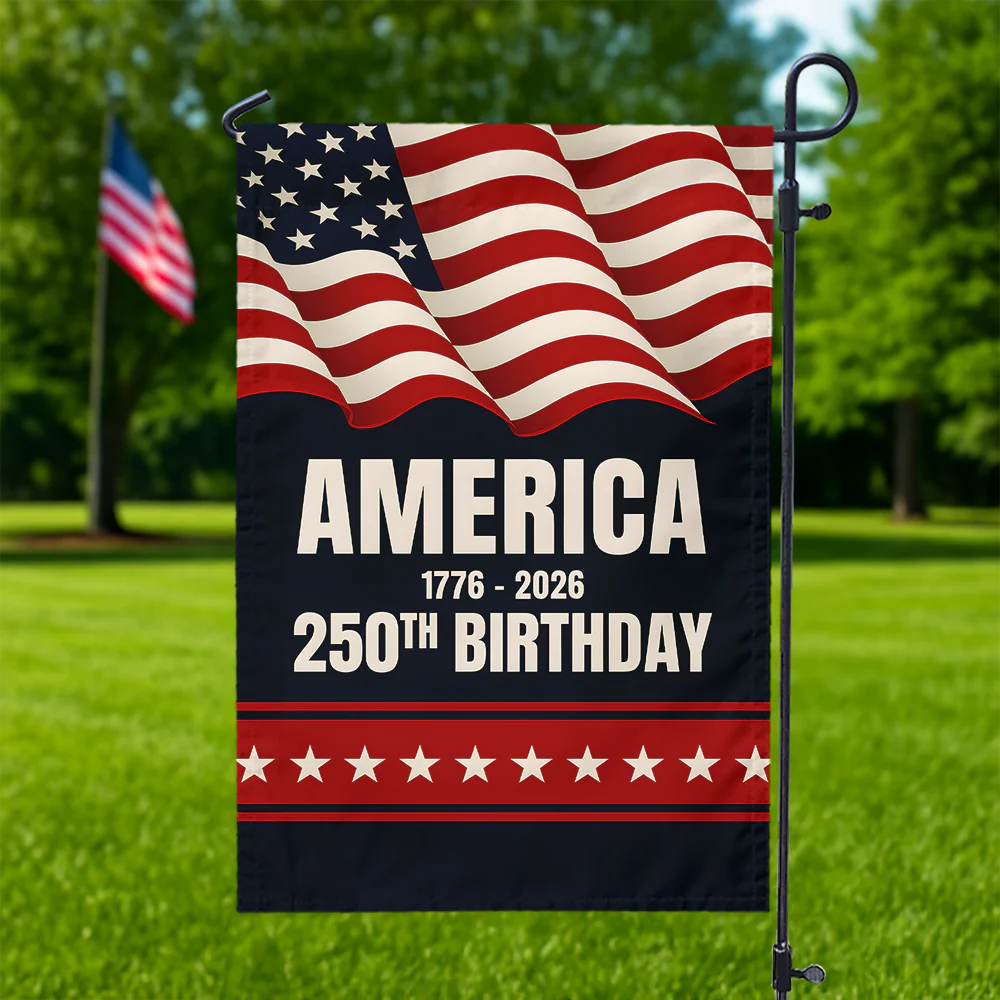 America 1776 - 2026 250th Birthday Garden Flag TH10 896035 - Image 3