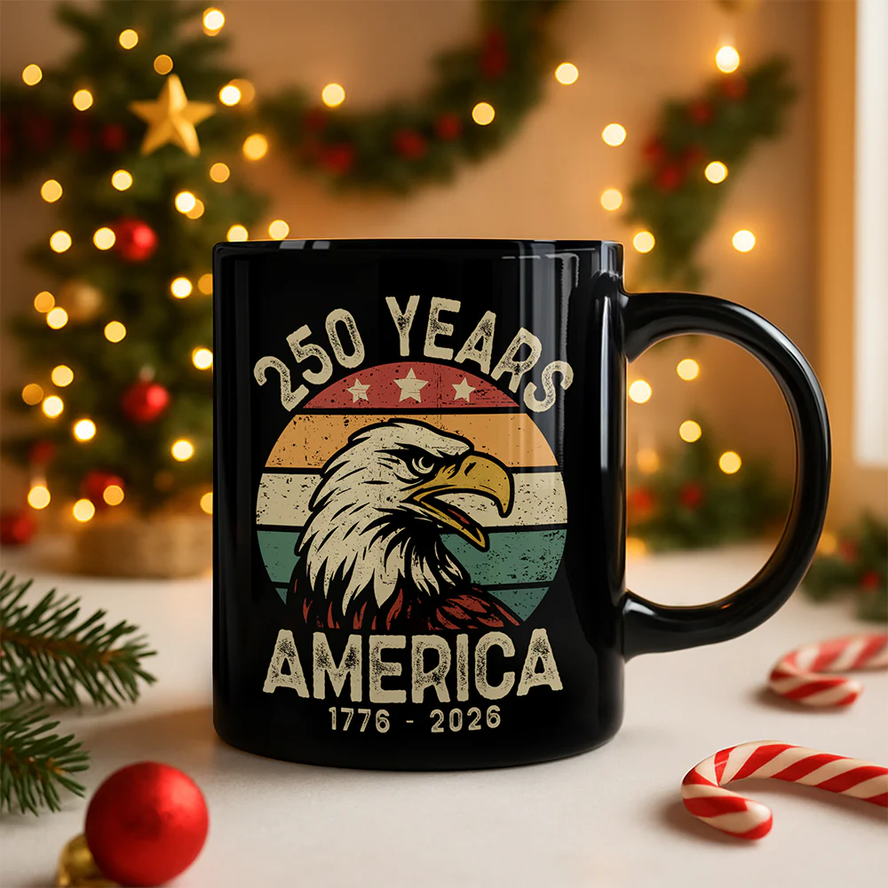 250 Years Of America Black Mug TH10 894617 - Image 2