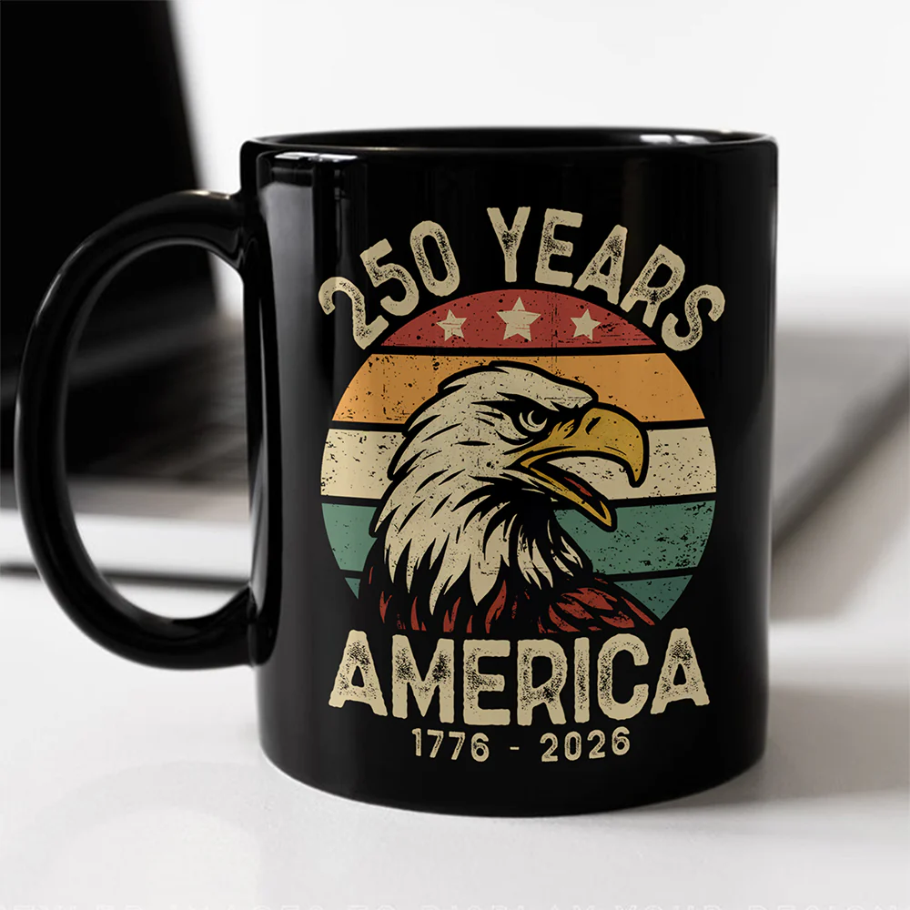 250 Years Of America Black Mug TH10 894617 - Image 3
