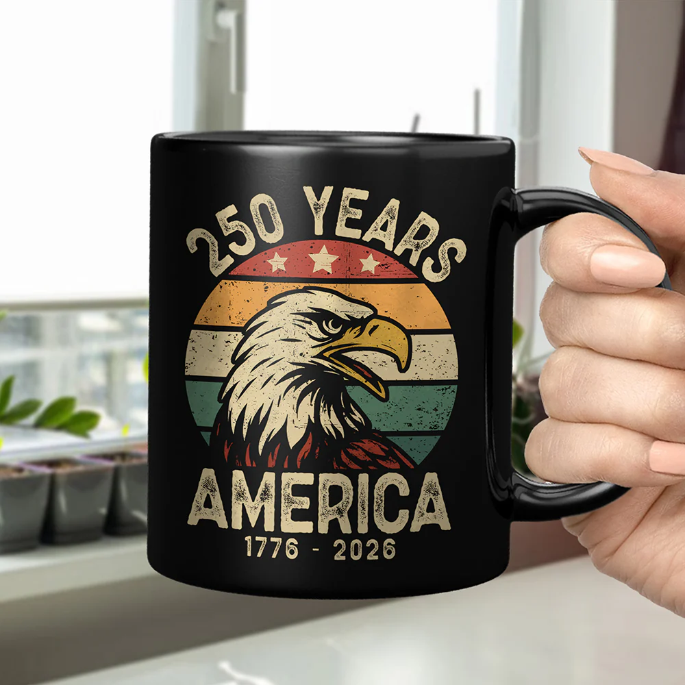 250 Years Of America Black Mug TH10 894617 - Image 4