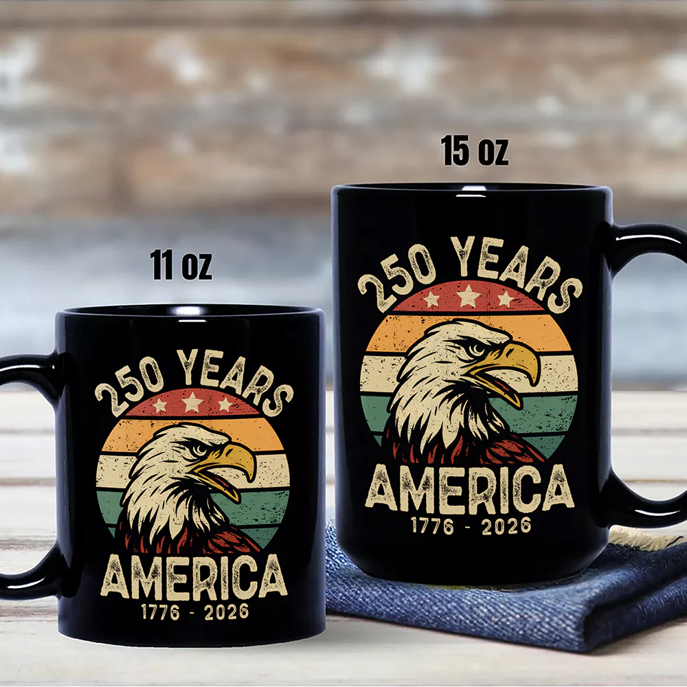 250 Years Of America Black Mug TH10 894617 - Image 5