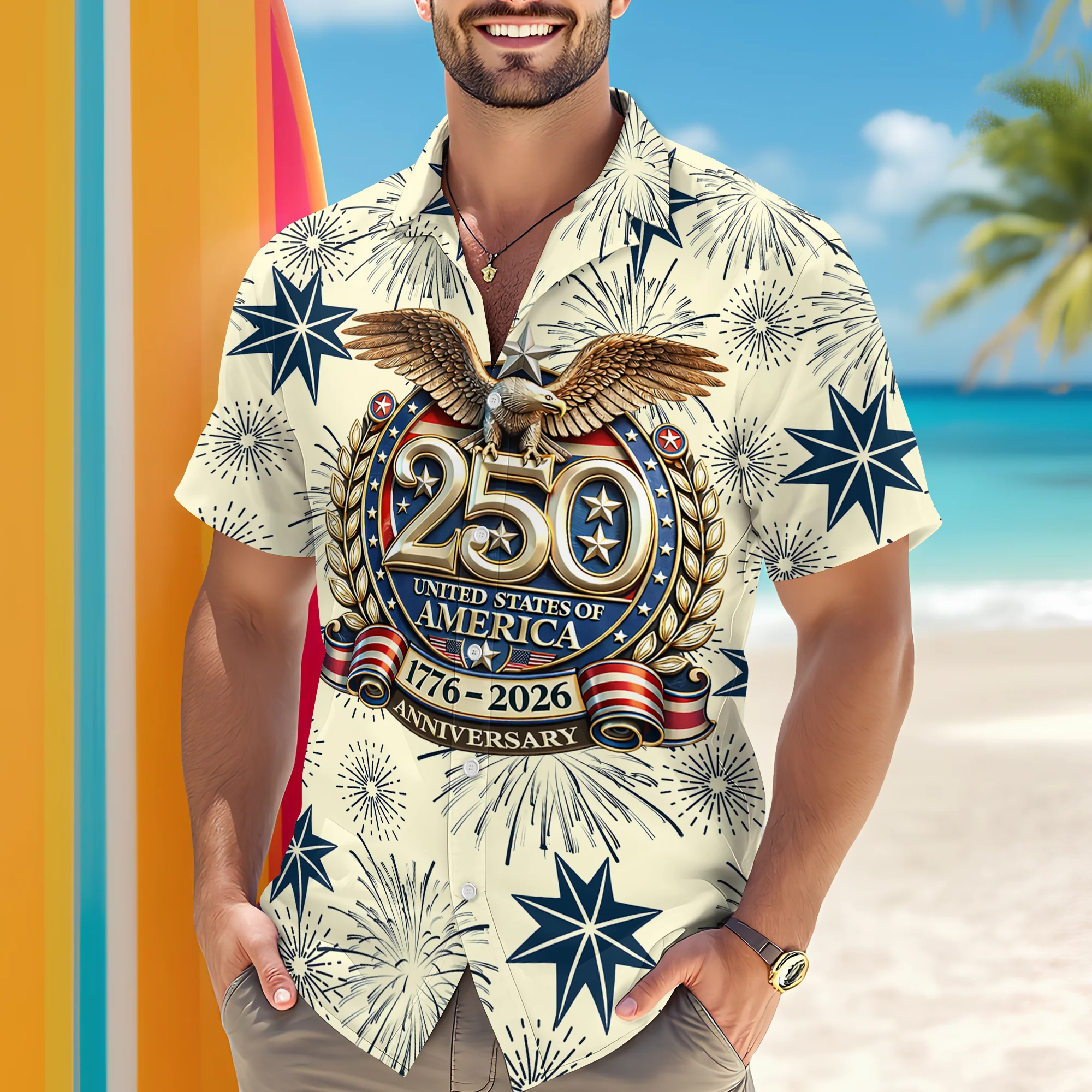 America 1776 - 2026 Hawaii Shirt TH10 898617 - Image 2