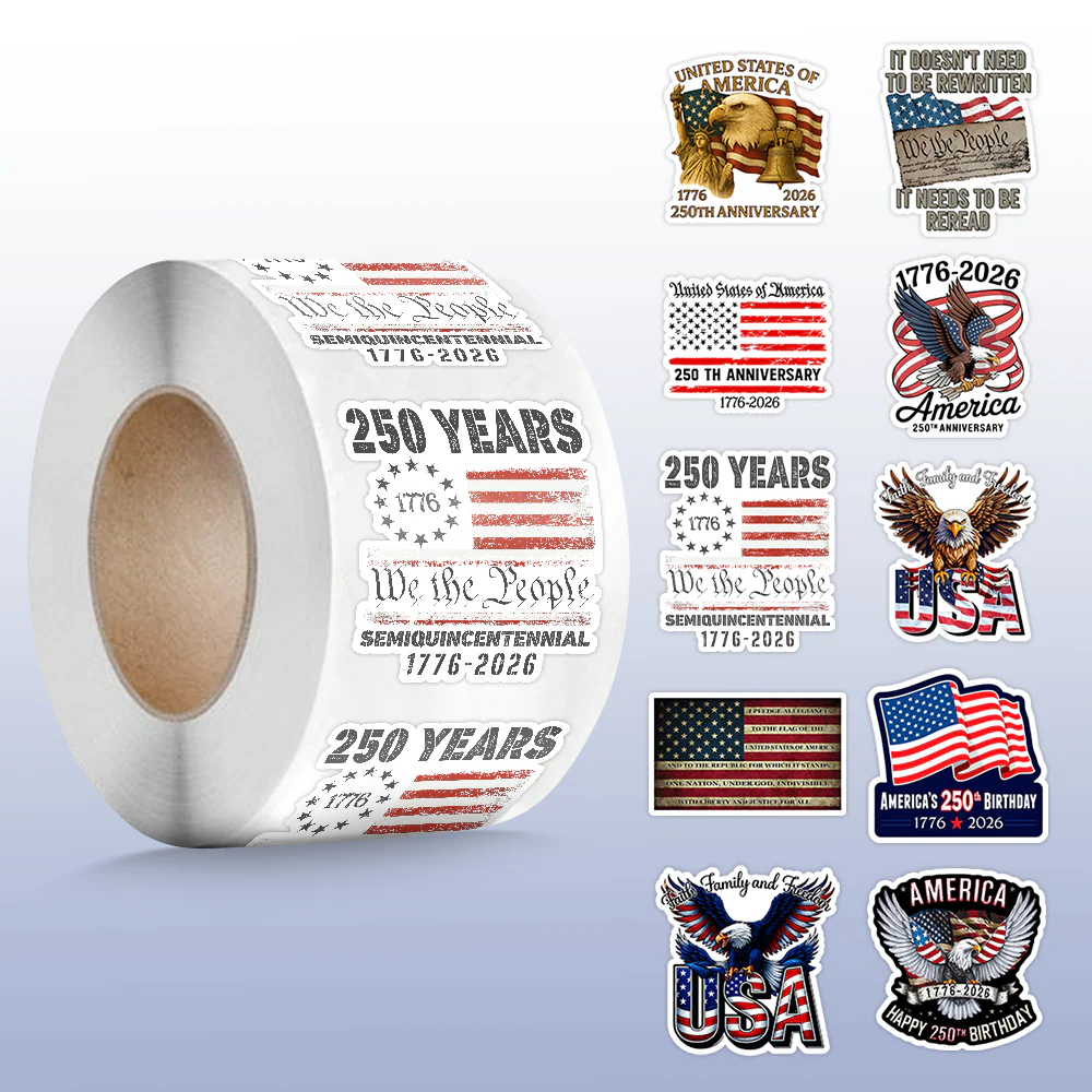 250 Years Of Freedom Years Roll Sticker TH10 898379