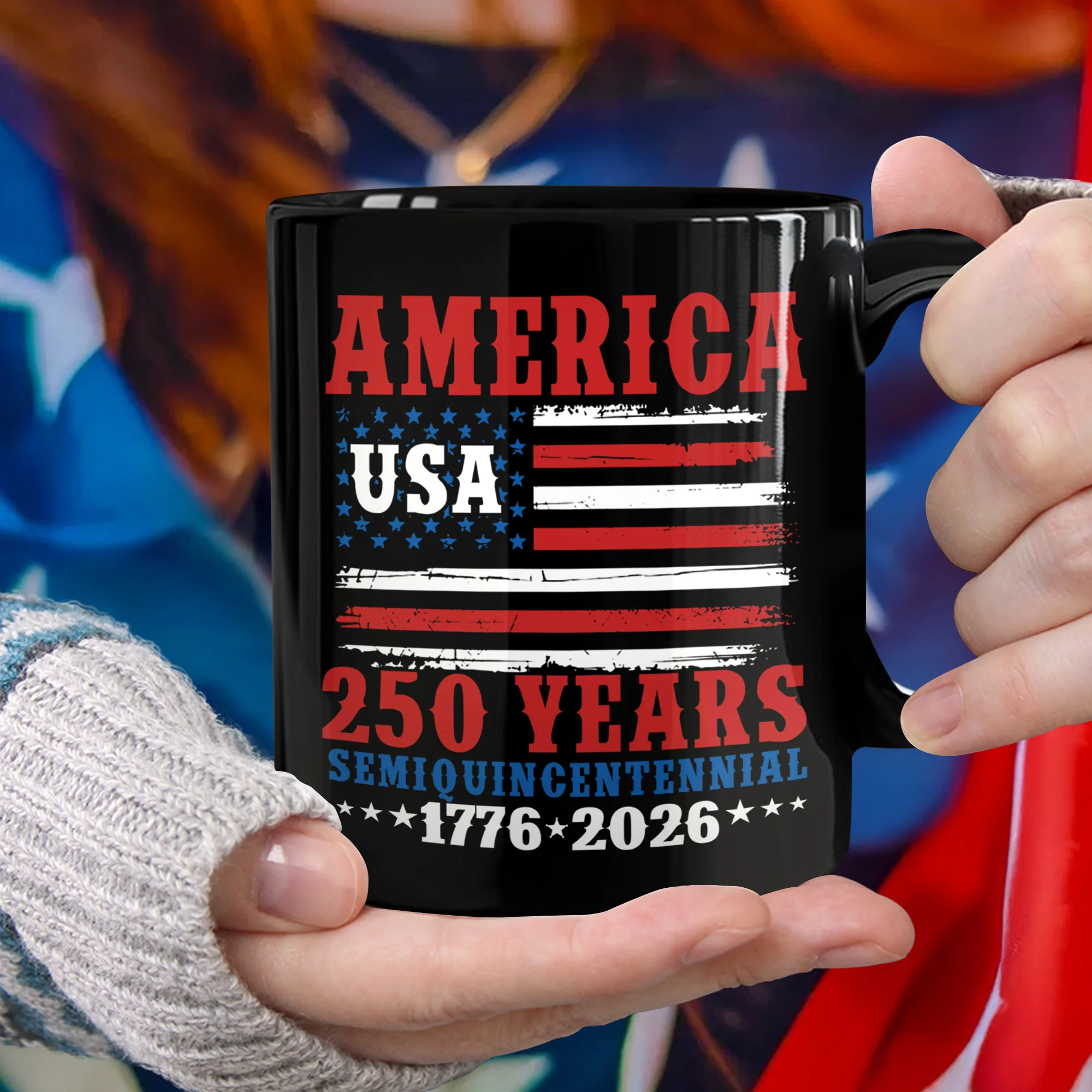 250 Years Semiquincentennial Black Mug TH10 894669