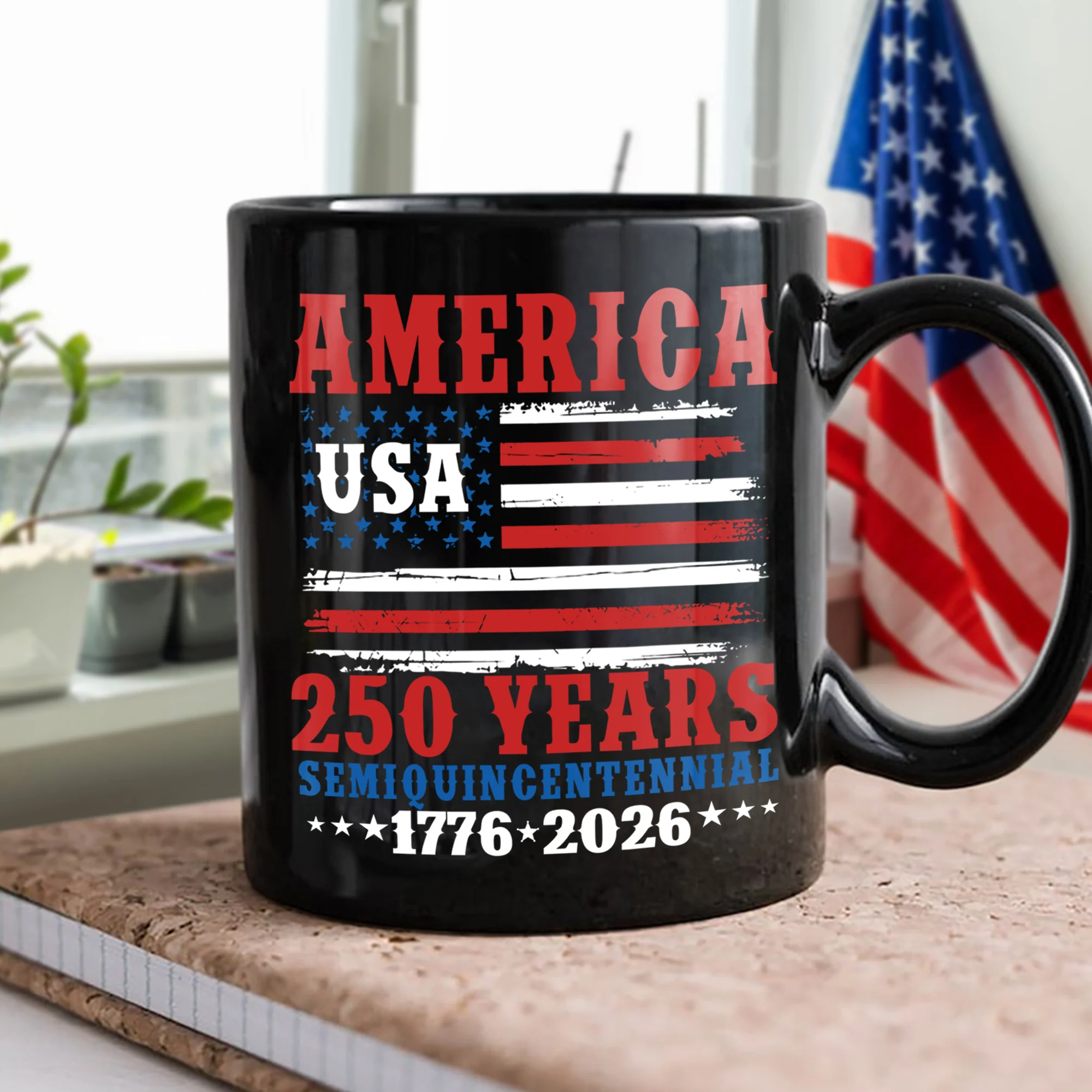 250 Years Semiquincentennial Black Mug TH10 894669 - Image 2