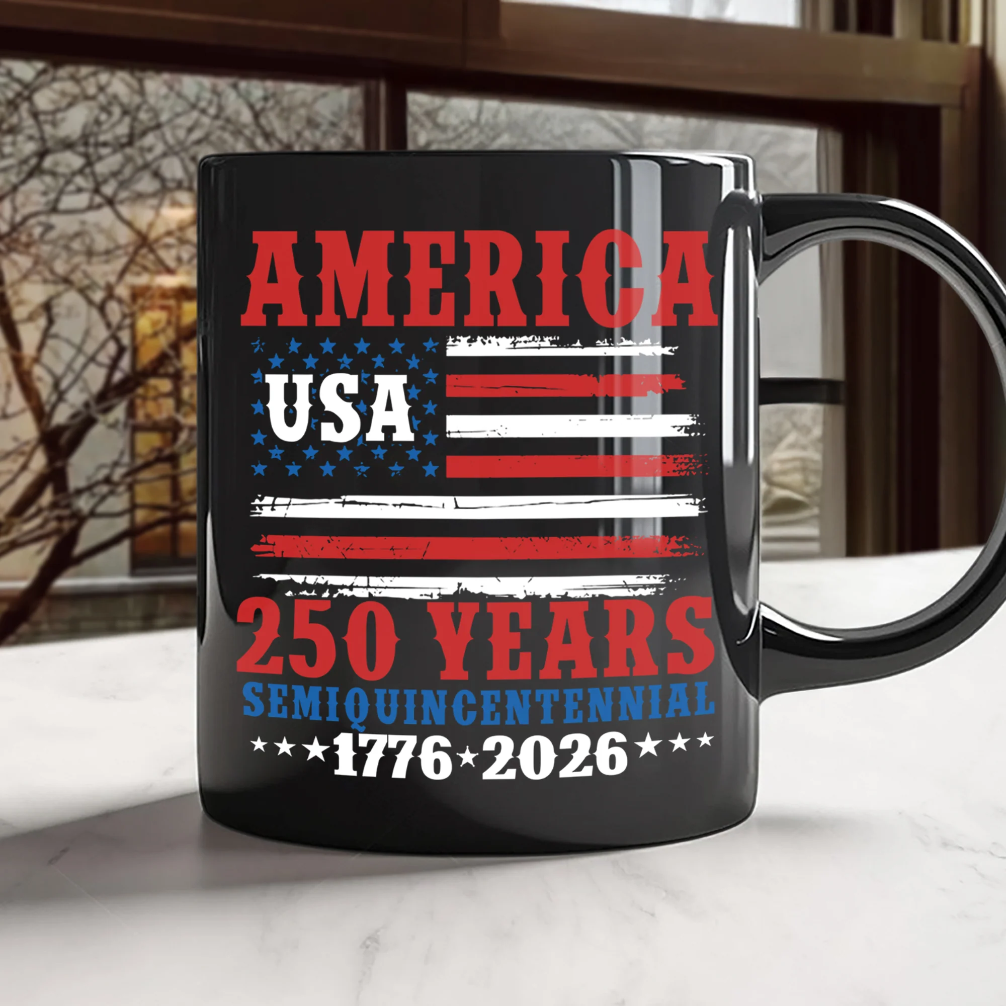 250 Years Semiquincentennial Black Mug TH10 894669 - Image 4