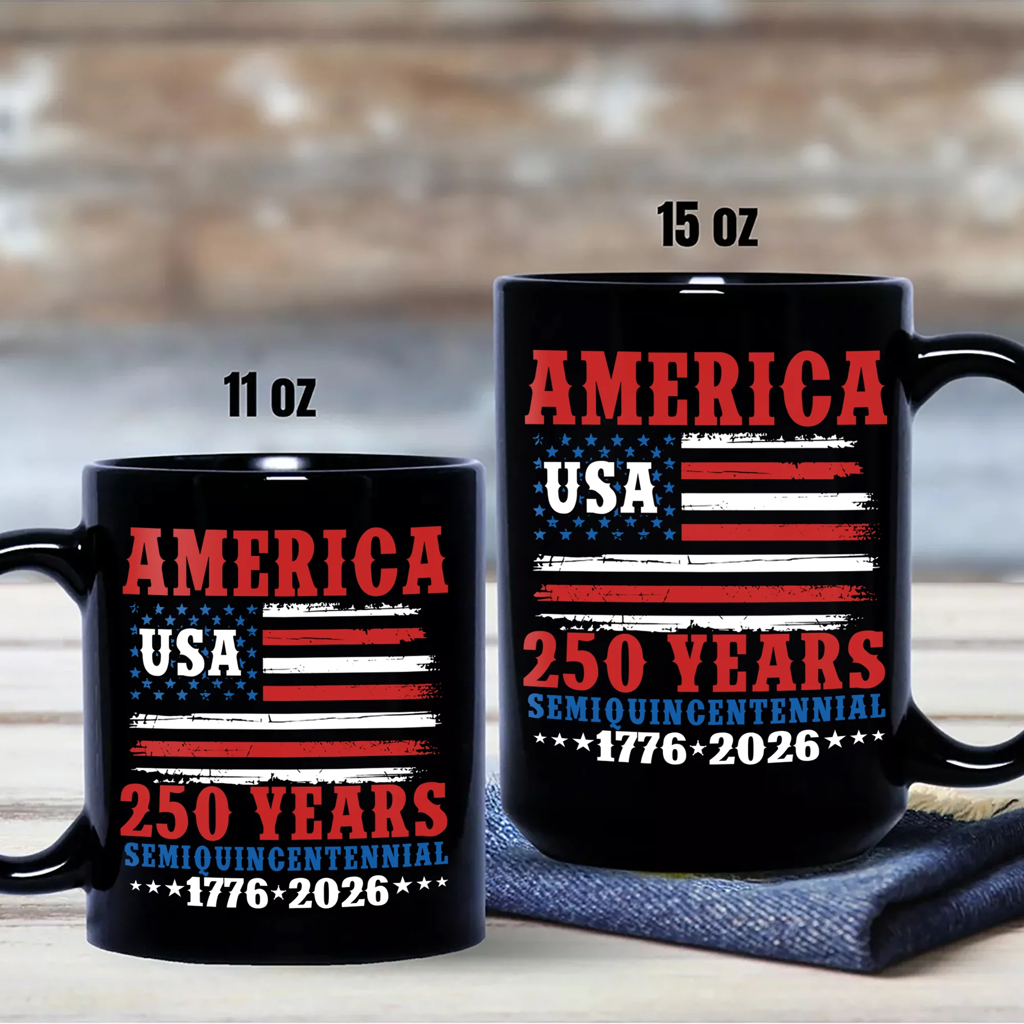250 Years Semiquincentennial Black Mug TH10 894669 - Image 9