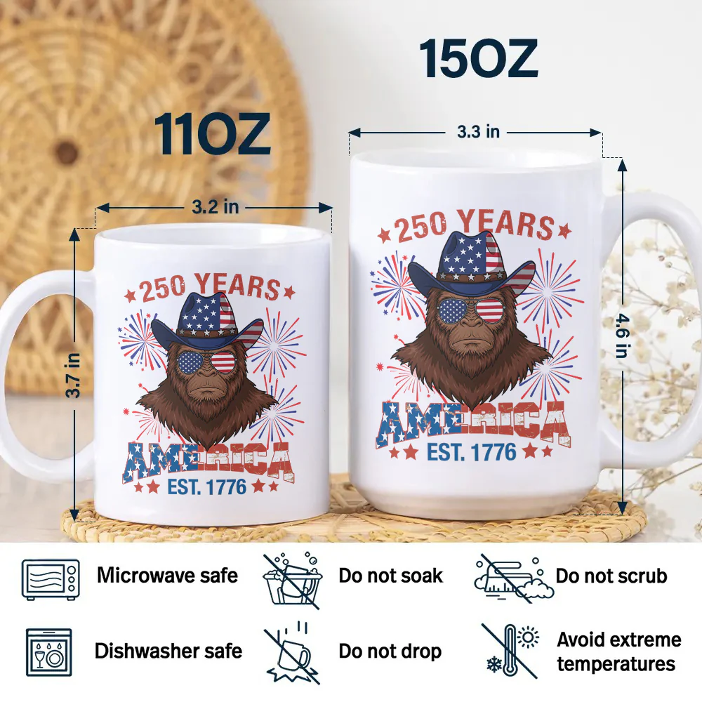 250 Years Of Freedom White Mug TH10 894625 - Image 7