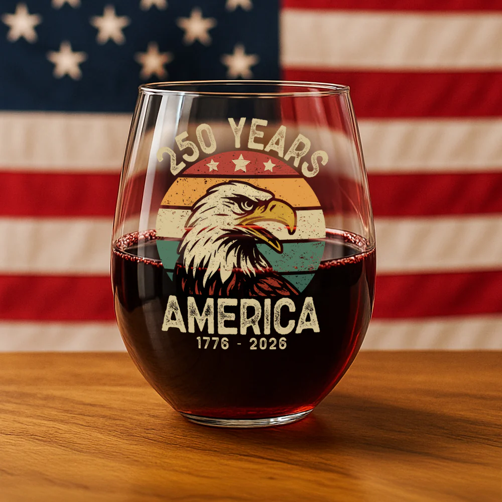 USA 250 Years Wine Glass TH10 894621 - Image 5
