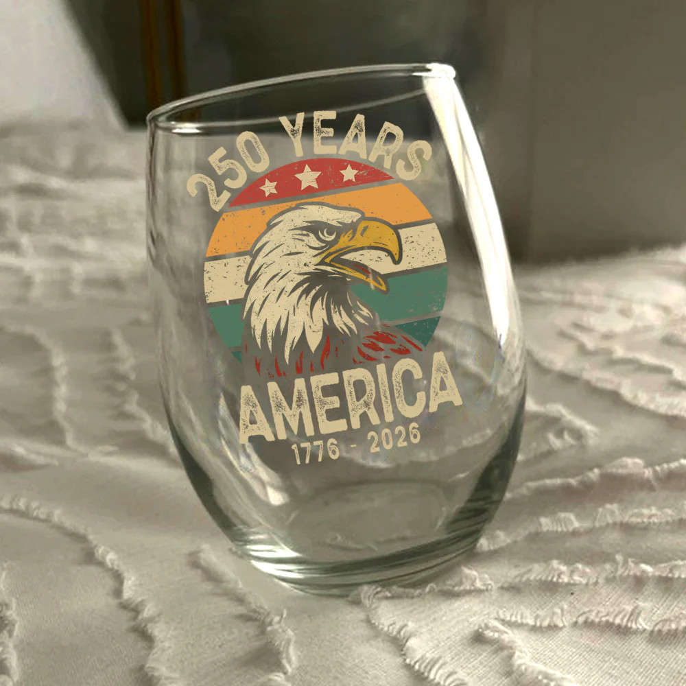 USA 250 Years Wine Glass TH10 894621 - Image 6