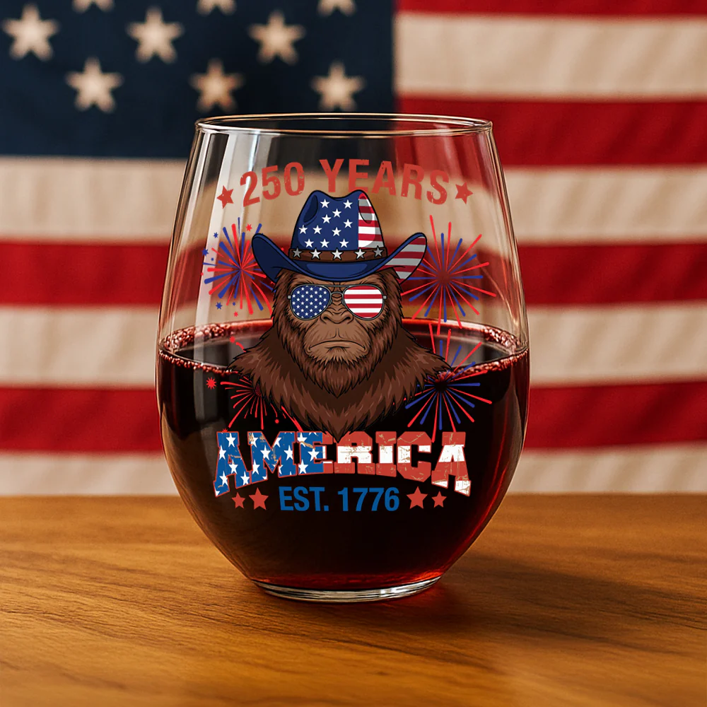 250 Years Of America Wine Glass TH10 894629 - Image 2