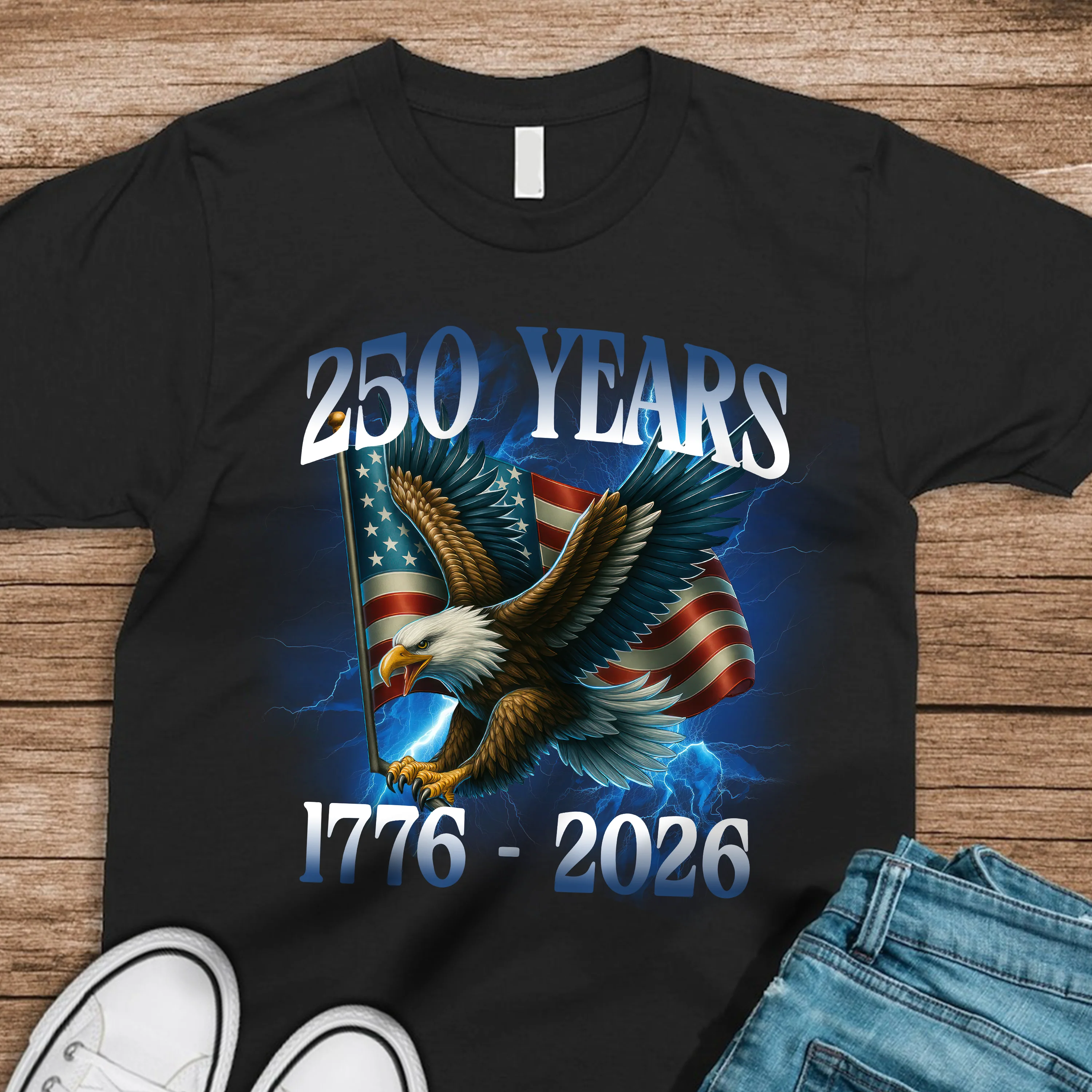 250 Years With Eagle Shirt TH10 894939 - Image 6
