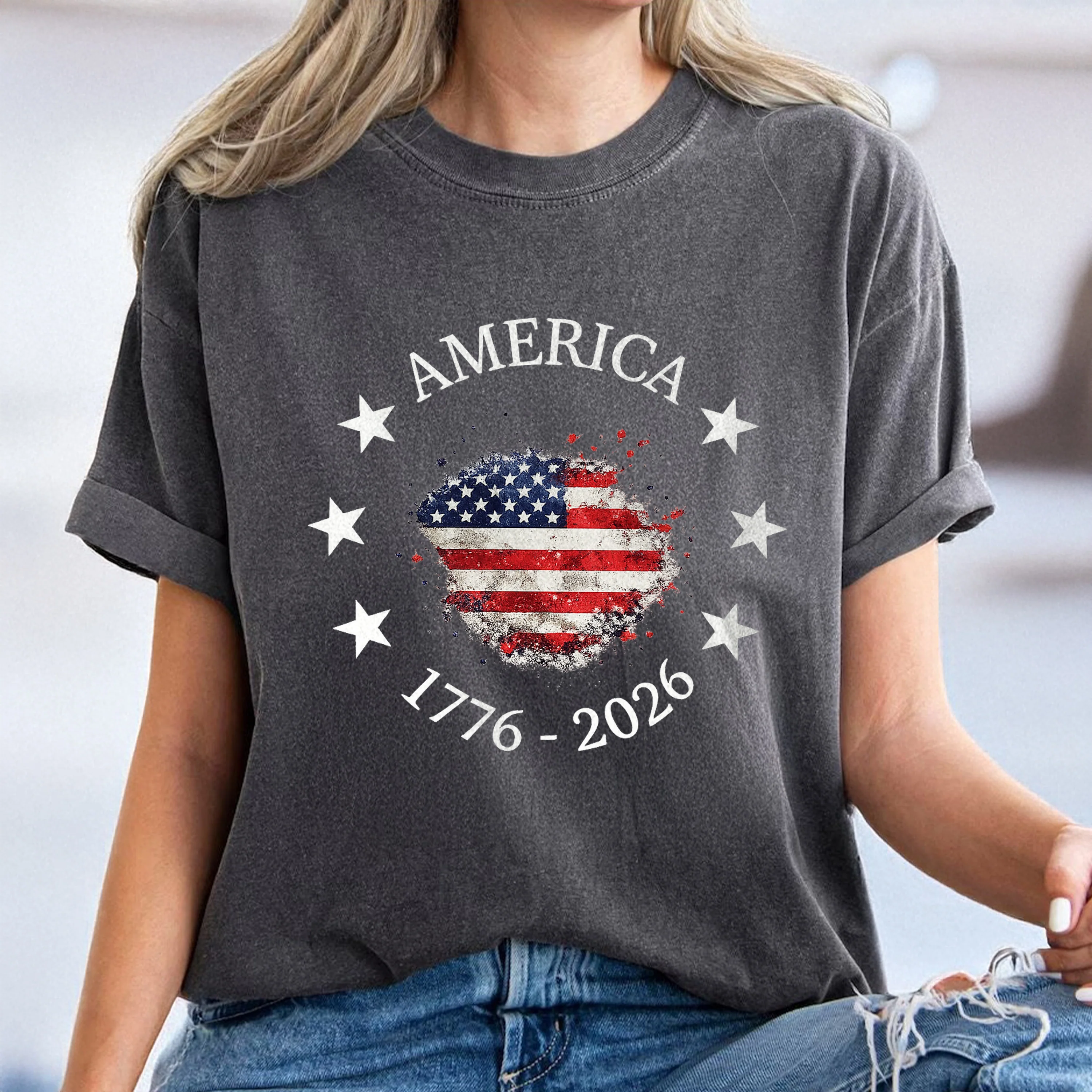 America 250th Anniversary 1776 – 2026, Vintage USA Flag Patriotic Comfort Shirt TH10 170123 - Image 4