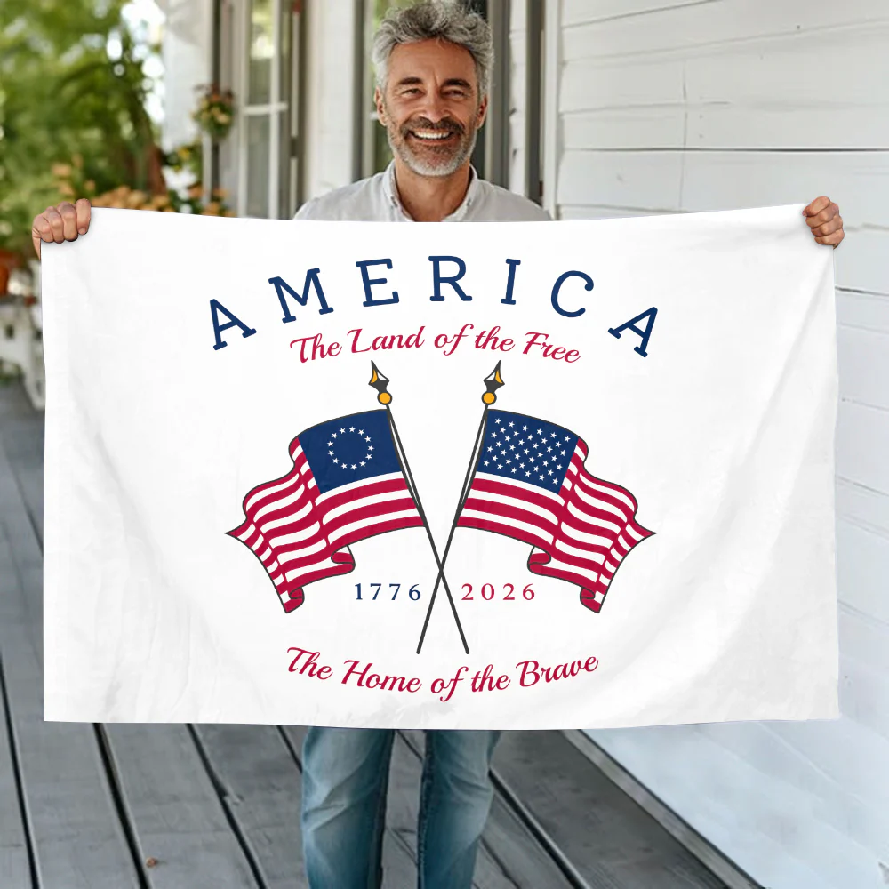 America The Land Of The Free House Flag TH10 170227 - Image 3