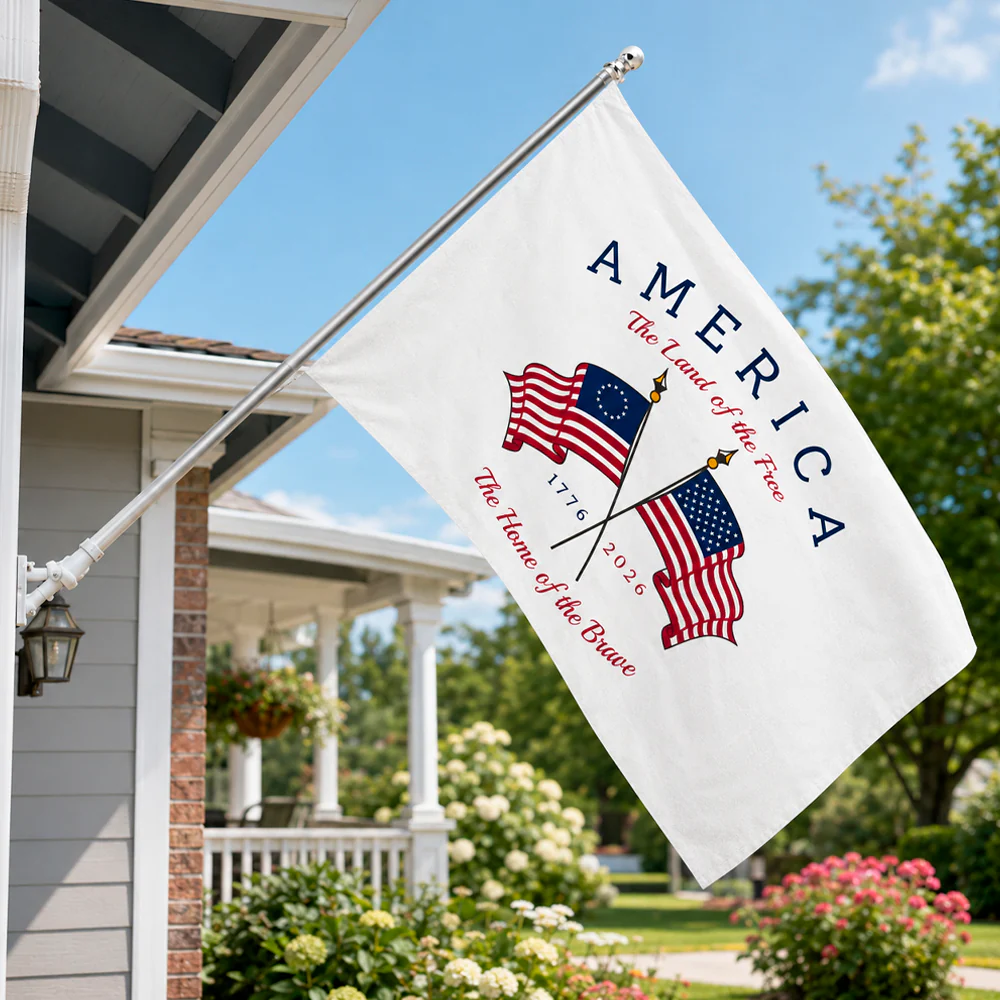 America The Land Of The Free House Flag TH10 170227 - Image 4
