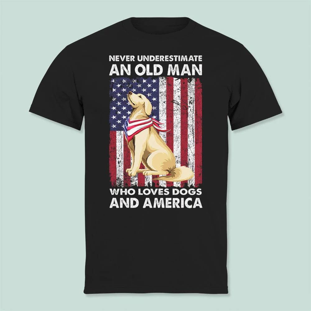 An Old Man Who Loves Dogs And America TA29 889445