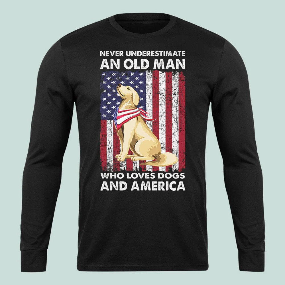 An Old Man Who Loves Dogs And America TA29 889445 - Image 3