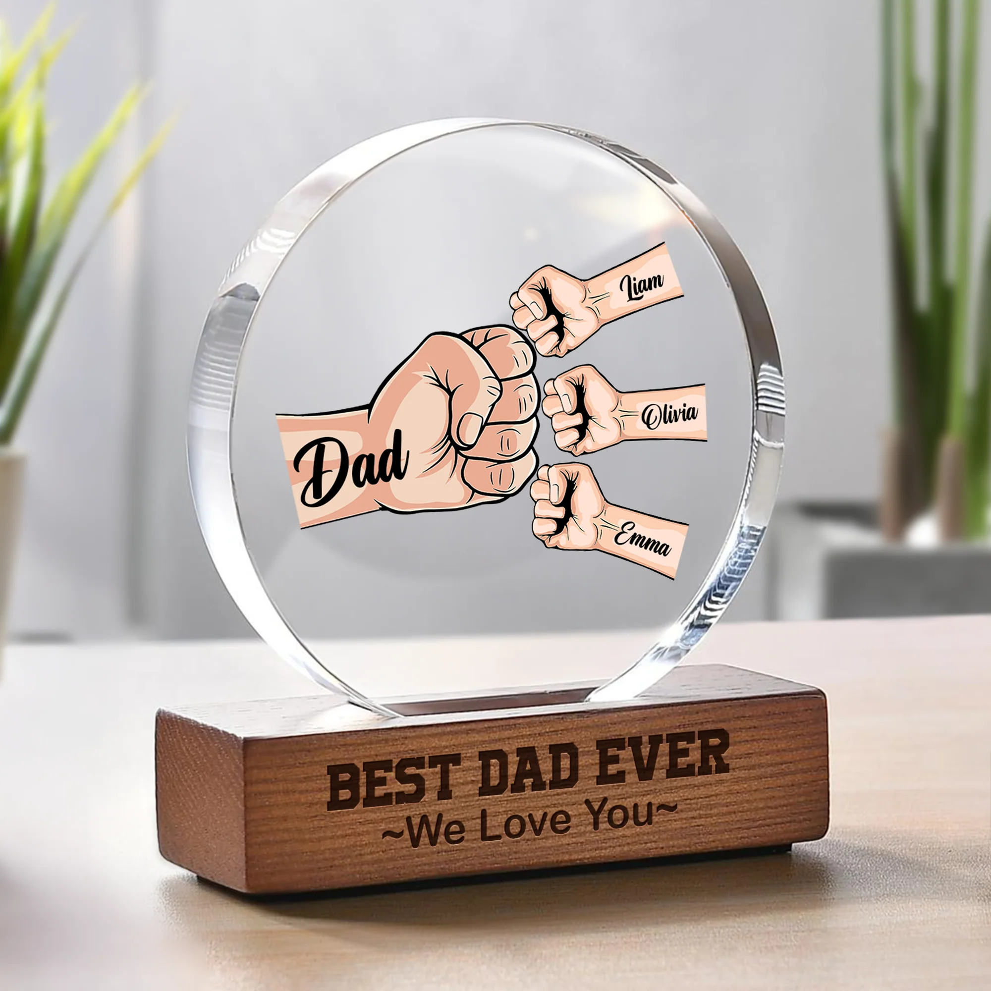 Best Dad Ever We Love You Acrylic Frame Block TH10 894057 - Image 2