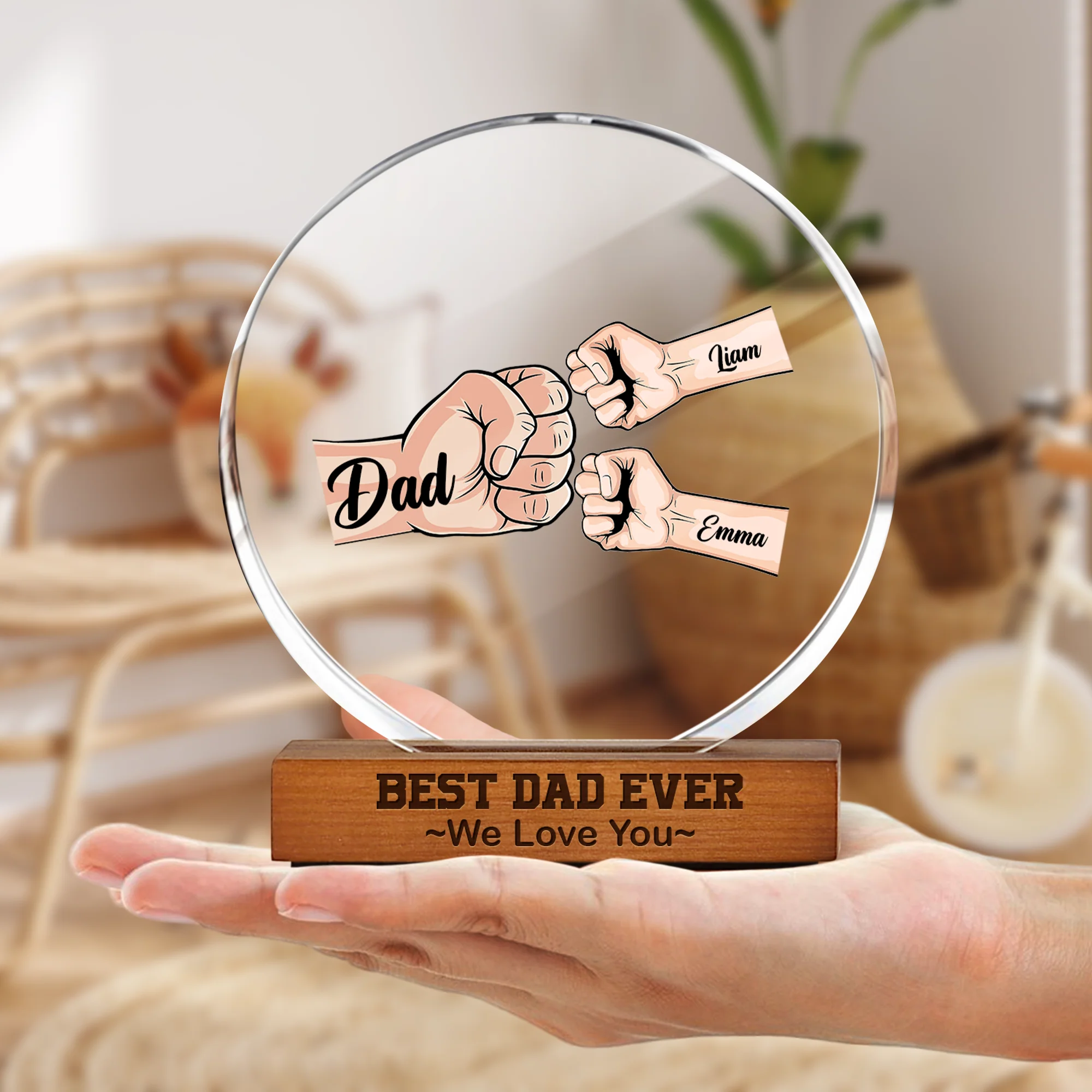 Best Dad Ever We Love You Acrylic Frame Block TH10 894057 - Image 3