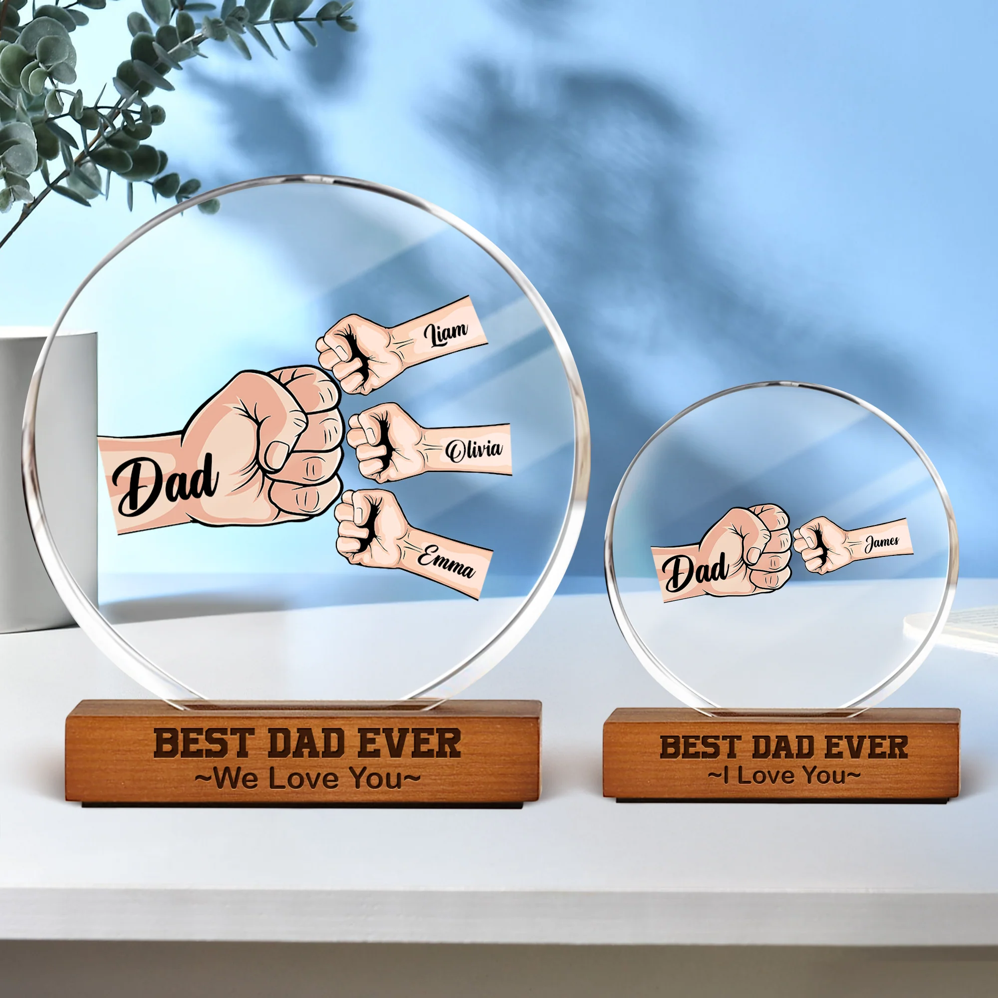 Best Dad Ever We Love You Acrylic Frame Block TH10 894057 - Image 6