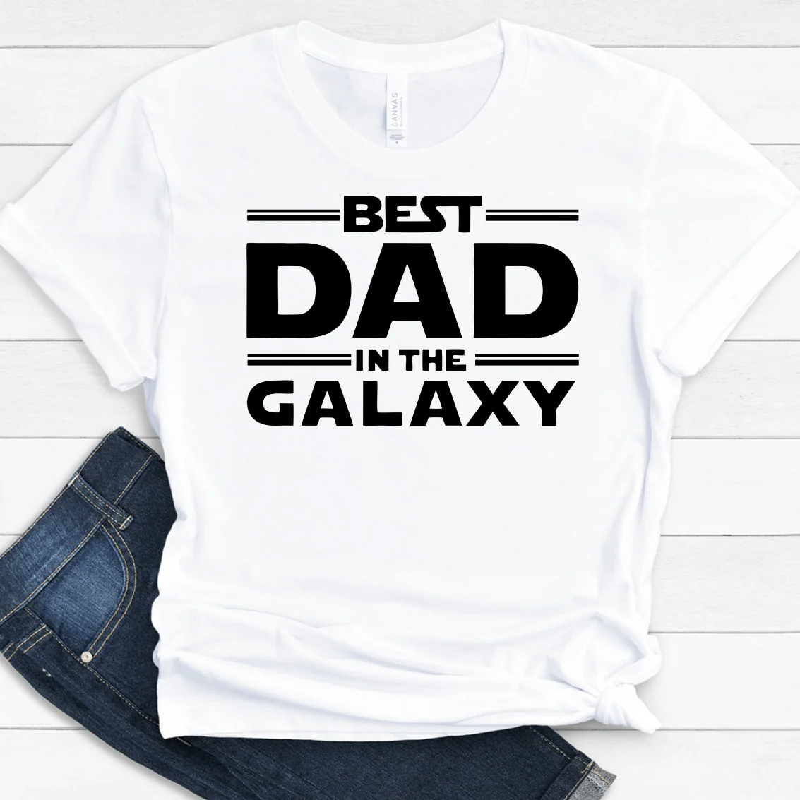 Best Dad In The Galaxy Family T-shirt, HN590 - Image 2