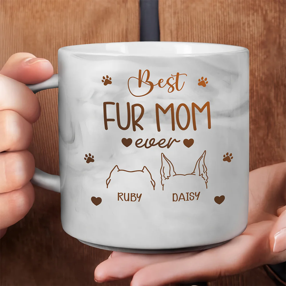 Best Dog Mom Ever Dog Marble Mug TH10 892487 - Image 3
