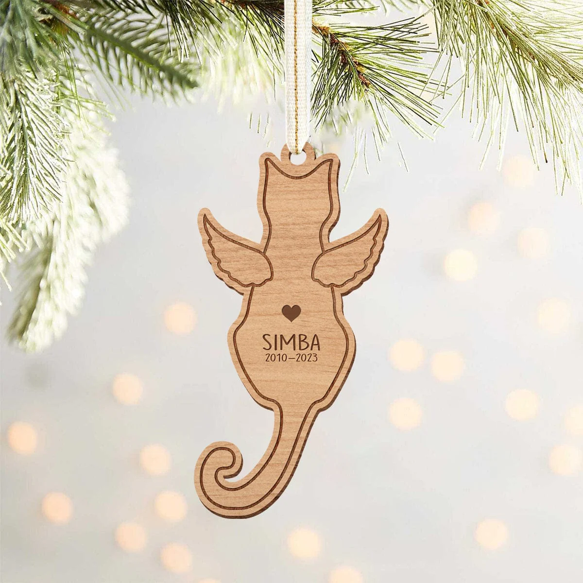 Cat Memories Wood Ornament Personalized Gift N304 889911 - Image 2