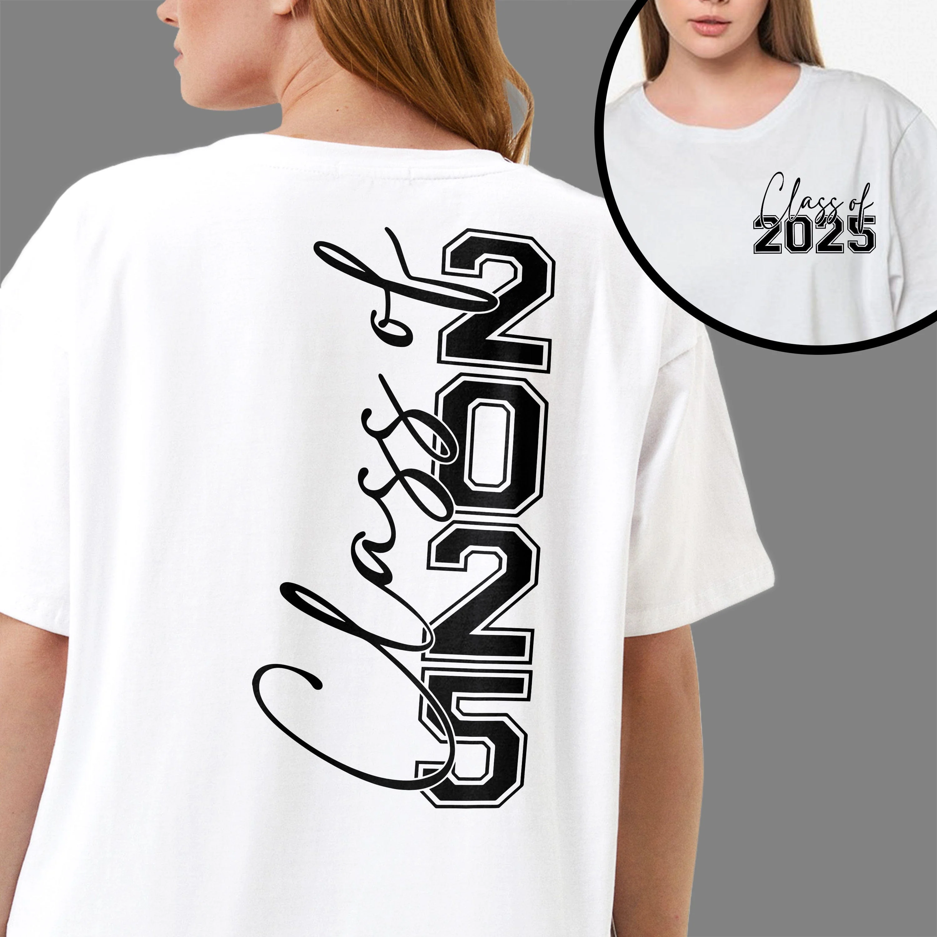 Class Of 2025 Graduation Back Front Shirt TH10 892313 - Image 2